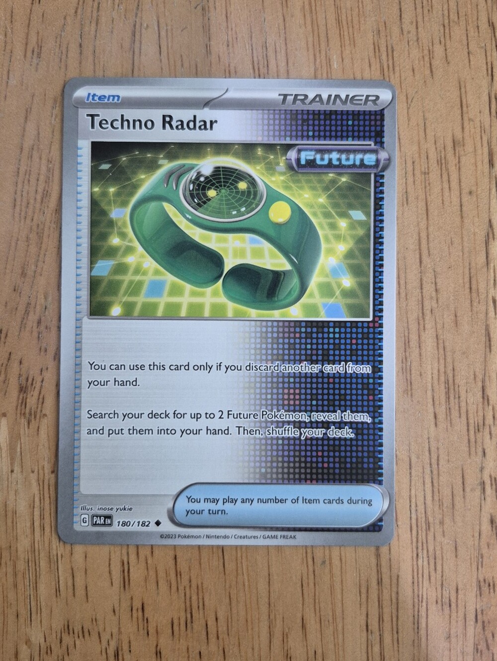 QTY 1 Pokemon Techno Radar Pokémon Trainer Item Card